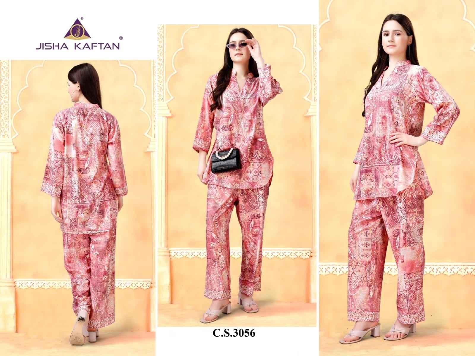 Jelite Jisha Kaftan Rayon Co-Ords Vol  2 Rayon Coord Set 6 pcs Catalogue