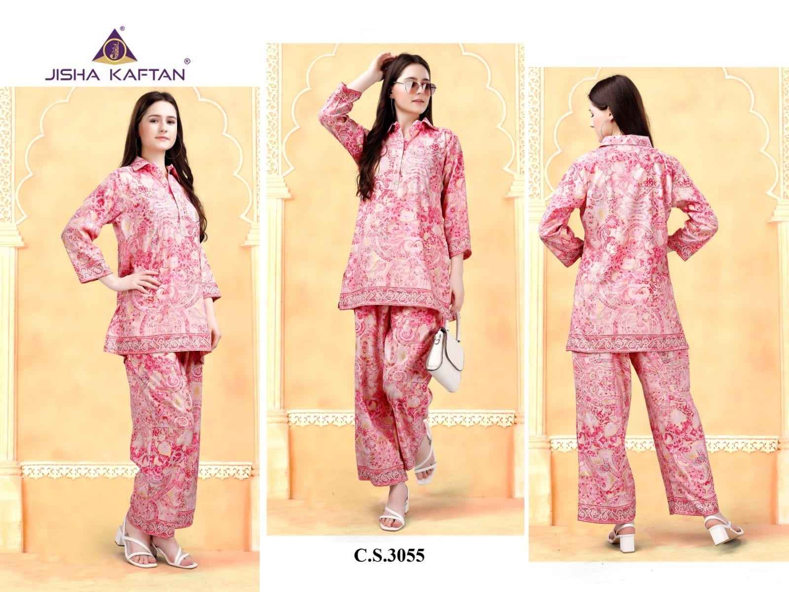 Jelite Jisha Kaftan Rayon Co-Ords Vol  2 Rayon Coord Set 6 pcs Catalogue