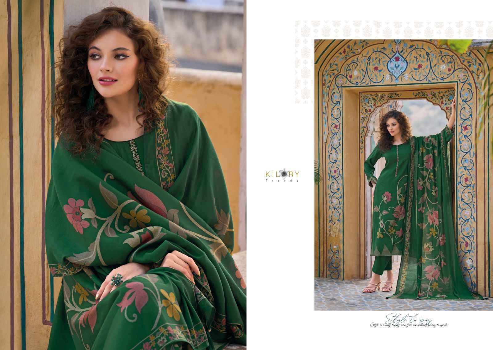 Kilory Trendz Zarina Vol 2 Viscose Dress Material 8 pcs Catalogue