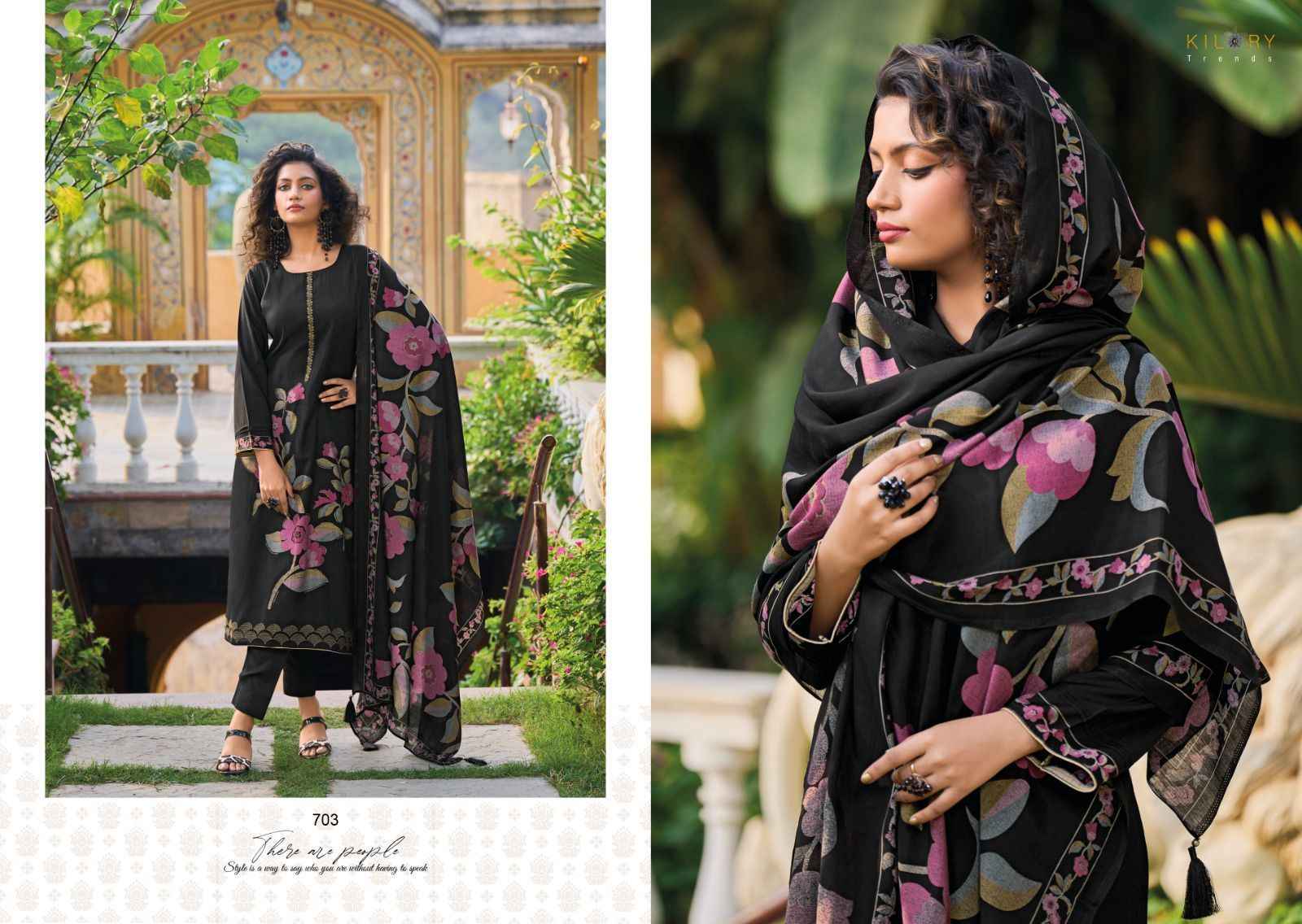 Kilory Trendz Zarina Vol 2 Viscose Dress Material 8 pcs Catalogue