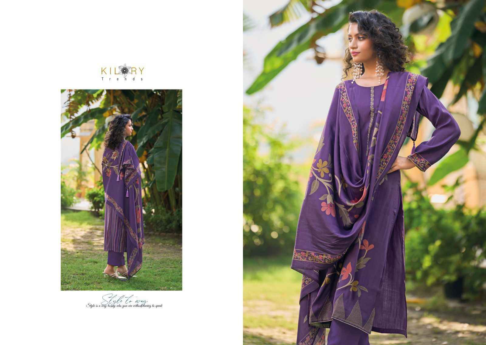 Kilory Trendz Zarina Vol 2 Viscose Dress Material 8 pcs Catalogue