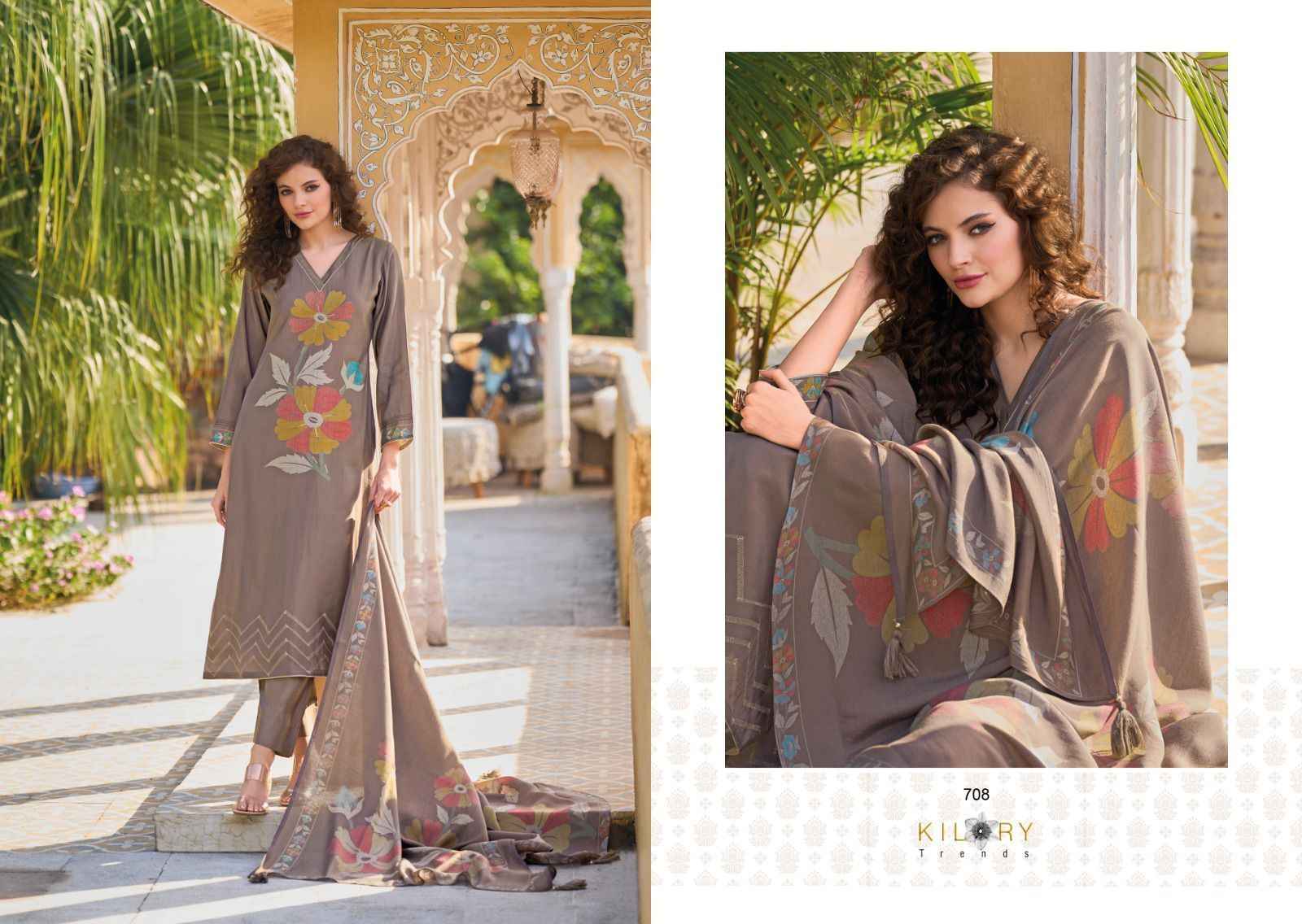 Kilory Trendz Zarina Vol 2 Viscose Dress Material 8 pcs Catalogue
