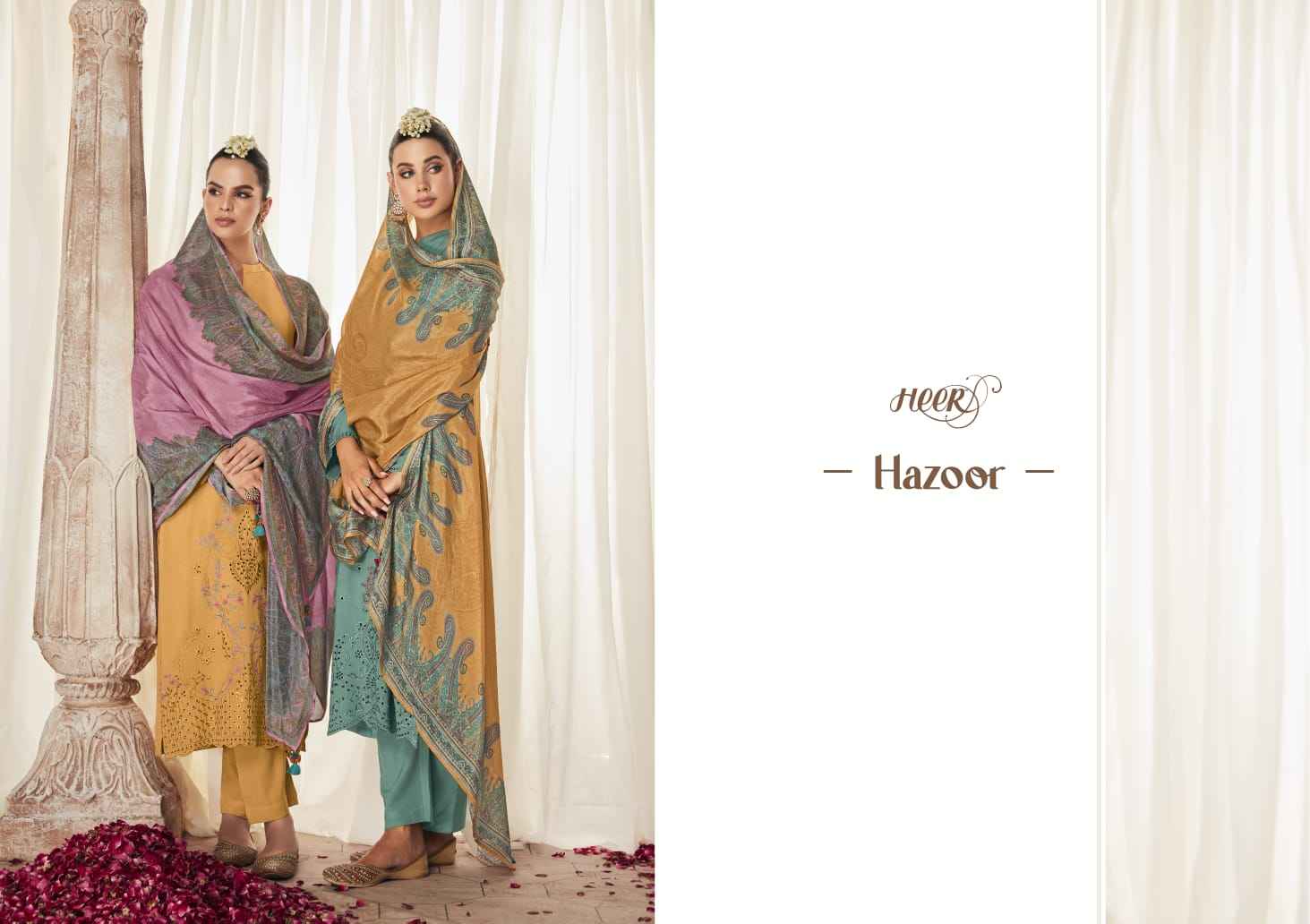Kimora Heer Hazoor Silk Dress Material 8 pcs Catalogue