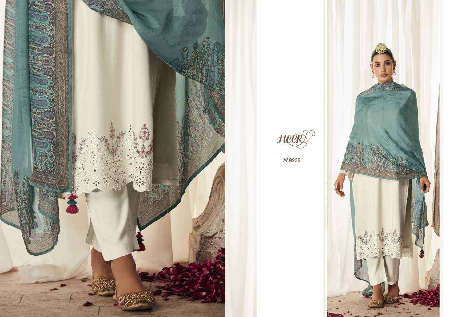 Kimora Heer Hazoor Silk Dress Material 8 pcs Catalogue