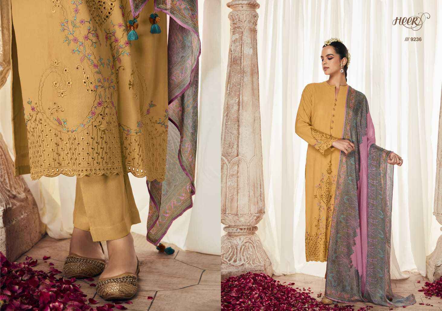 Kimora Heer Hazoor Silk Dress Material 8 pcs Catalogue
