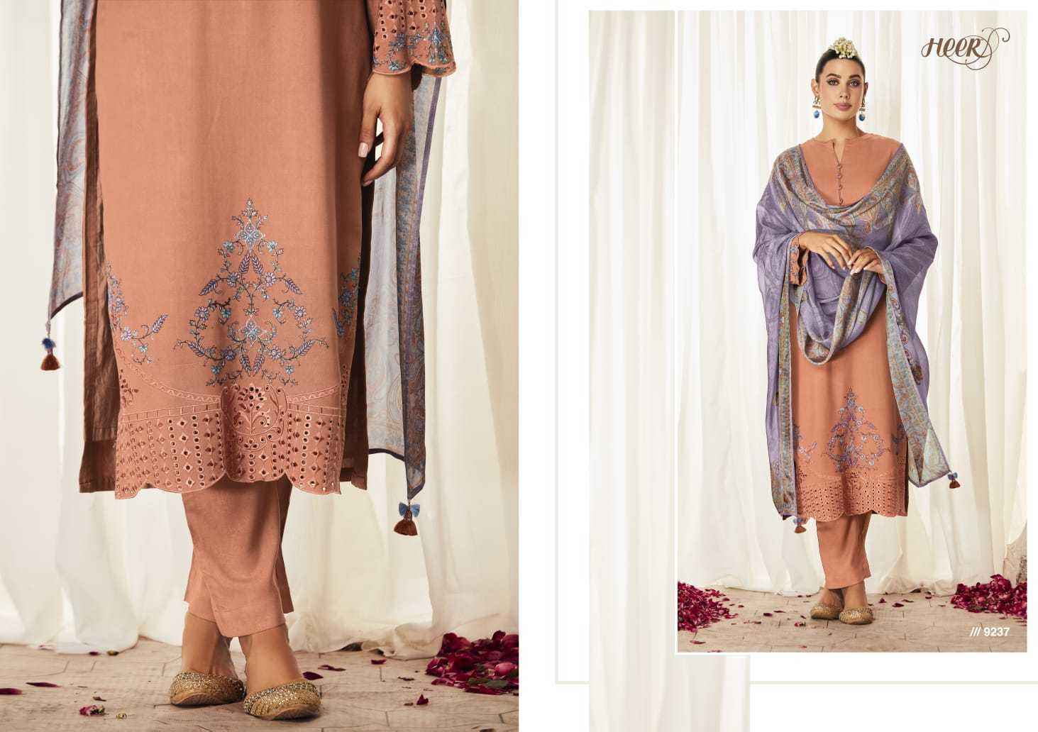 Kimora Heer Hazoor Silk Dress Material 8 pcs Catalogue