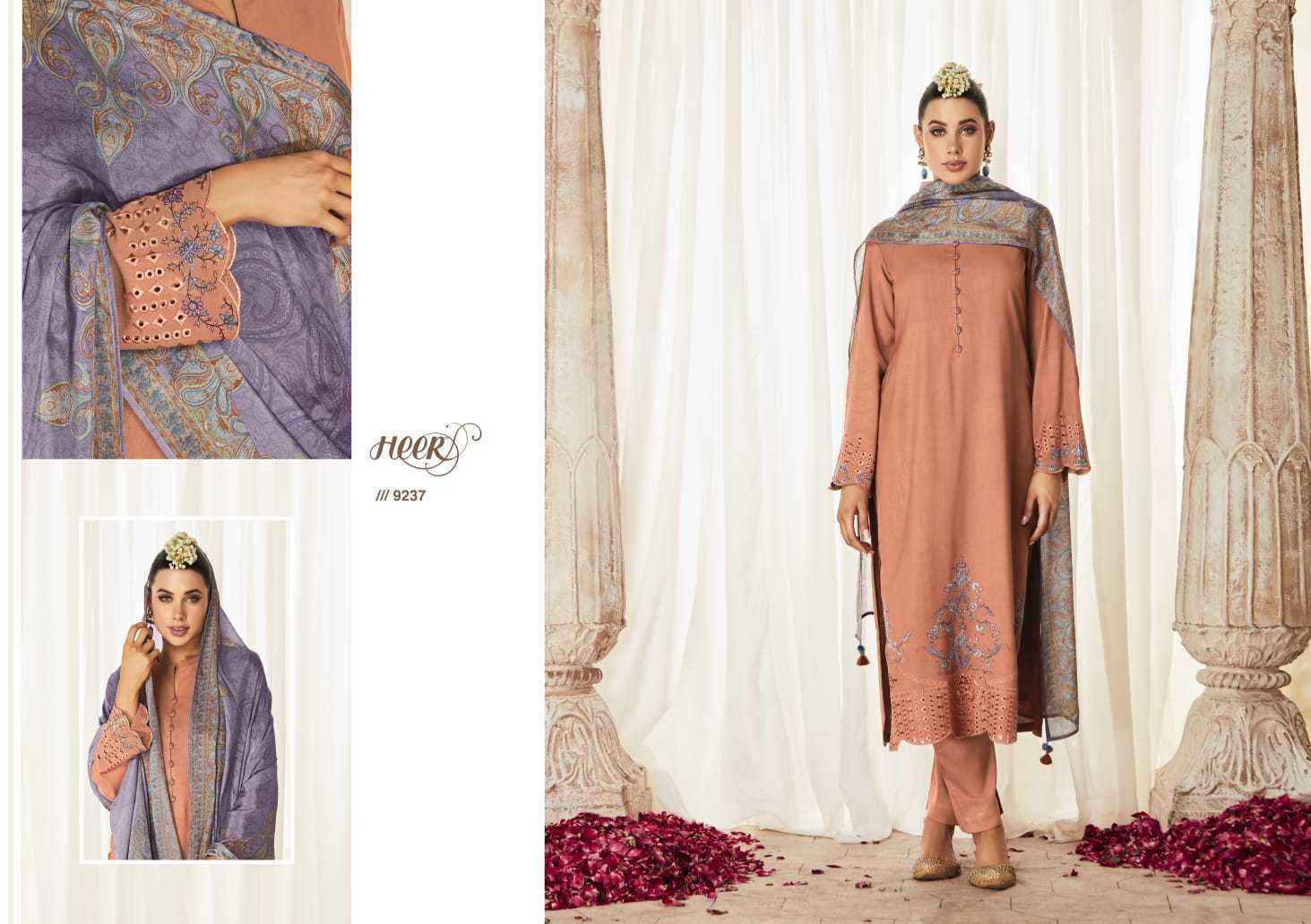 Kimora Heer Hazoor Silk Dress Material 8 pcs Catalogue