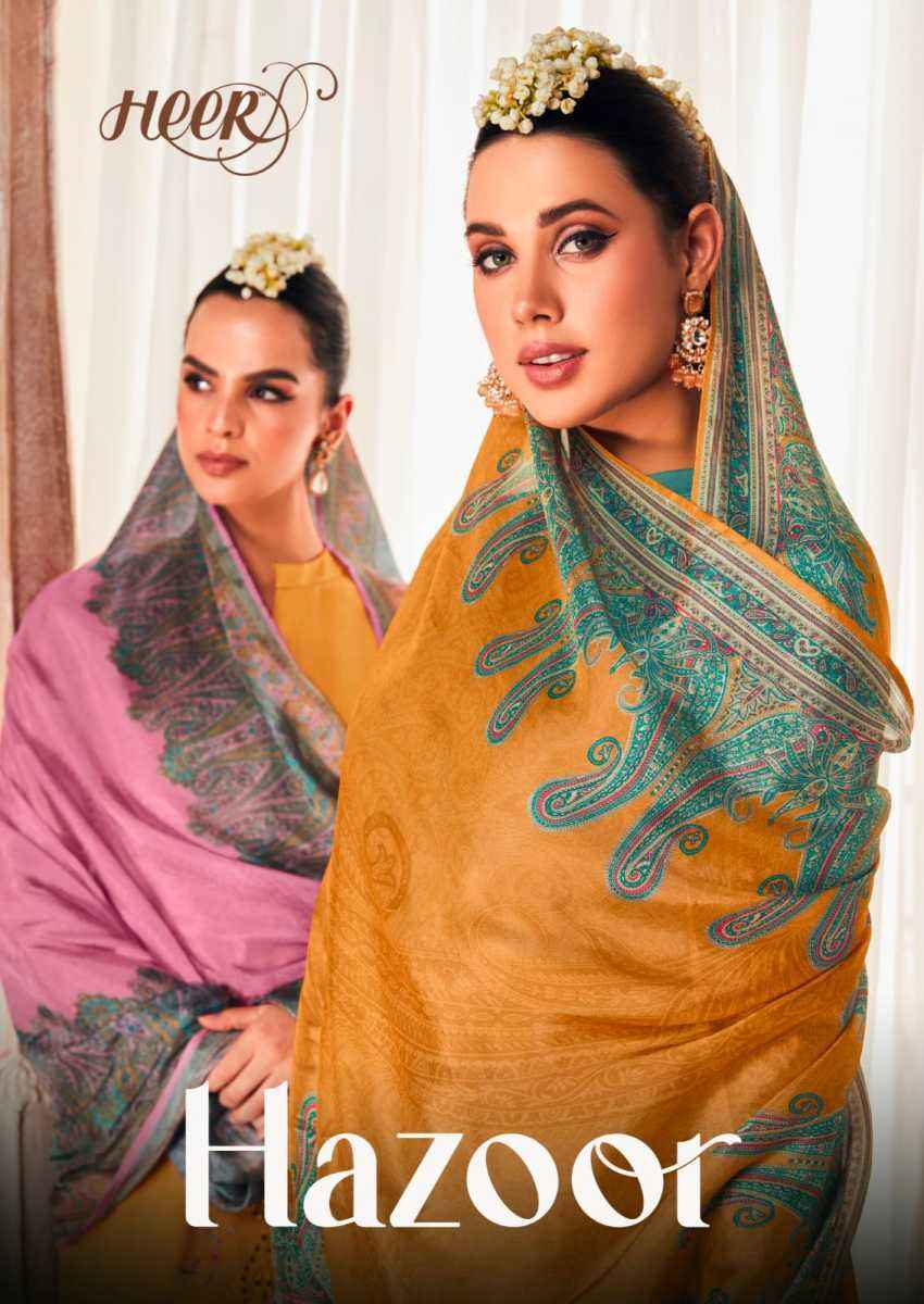 Kimora Heer Hazoor Silk Dress Material 8 pcs Catalogue