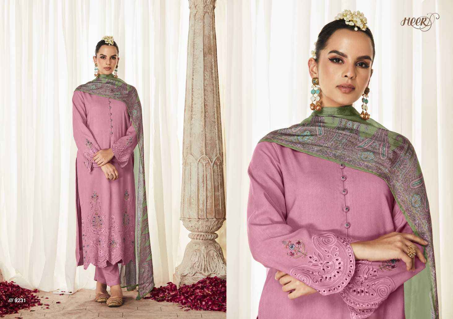 Kimora Heer Hazoor Silk Dress Material 8 pcs Catalogue