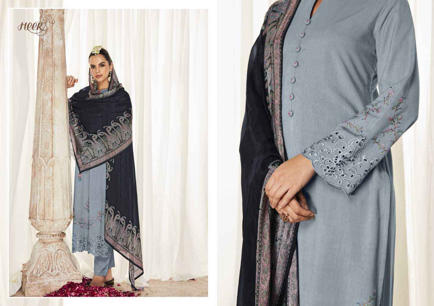Kimora Heer Hazoor Silk Dress Material 8 pcs Catalogue