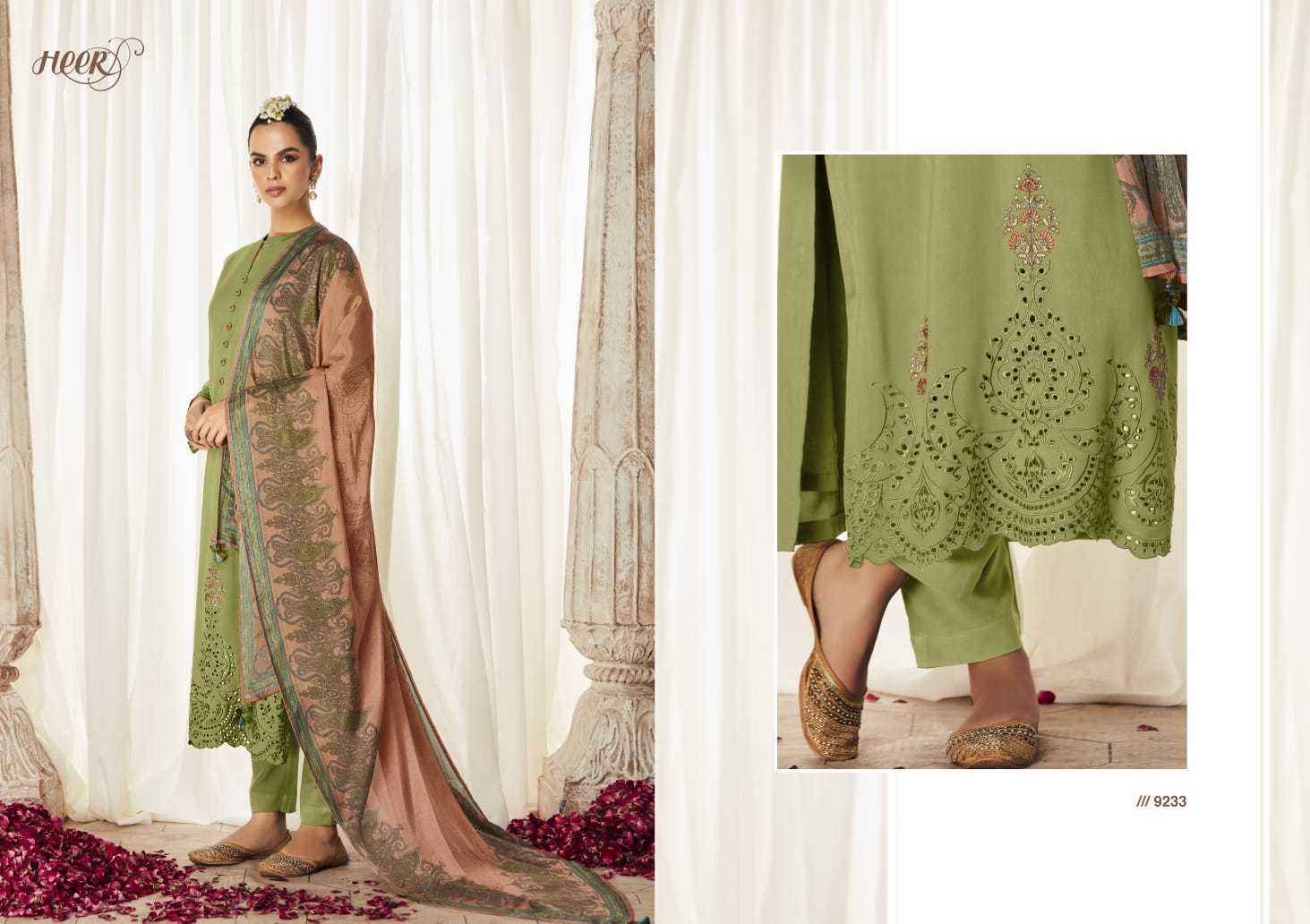 Kimora Heer Hazoor Silk Dress Material 8 pcs Catalogue