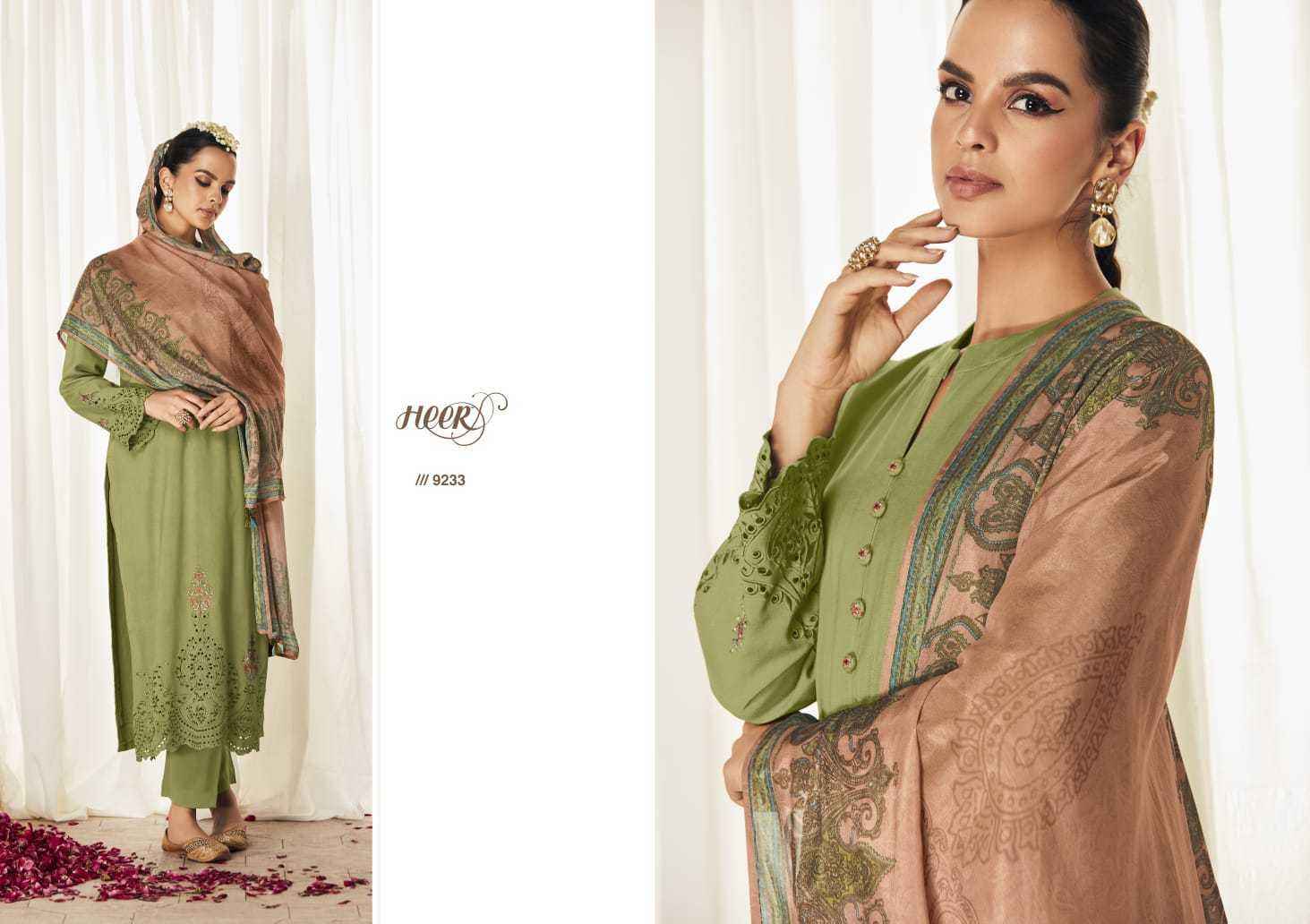 Kimora Heer Hazoor Silk Dress Material 8 pcs Catalogue