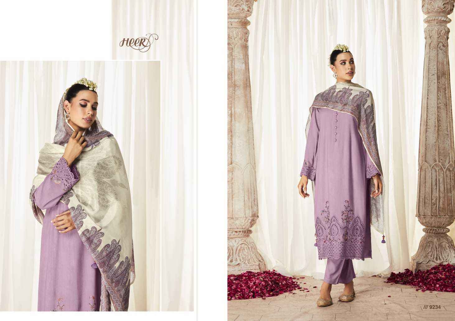 Kimora Heer Hazoor Silk Dress Material 8 pcs Catalogue