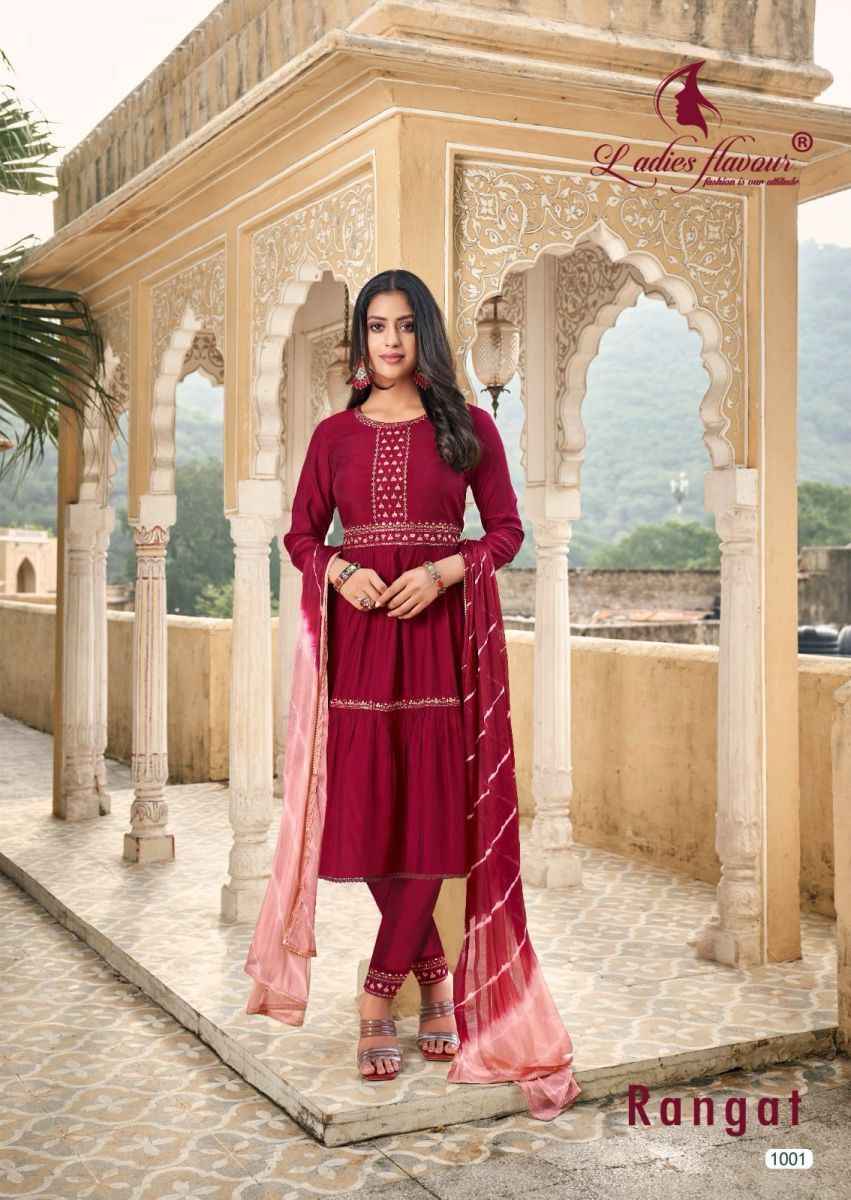 Ladies Flavour Rangat Viscose Kurti Combo 4 pcs Catalogue