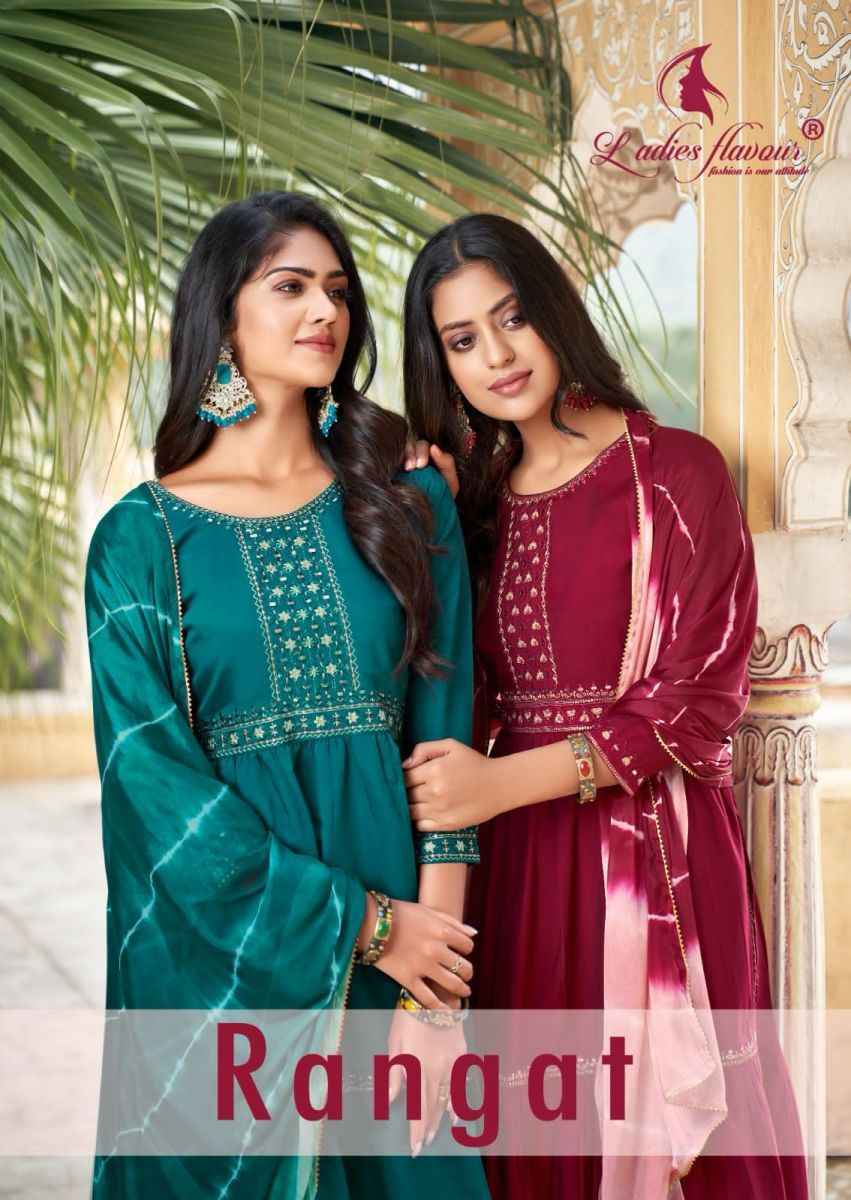Ladies Flavour Rangat Viscose Kurti Combo 4 pcs Catalogue