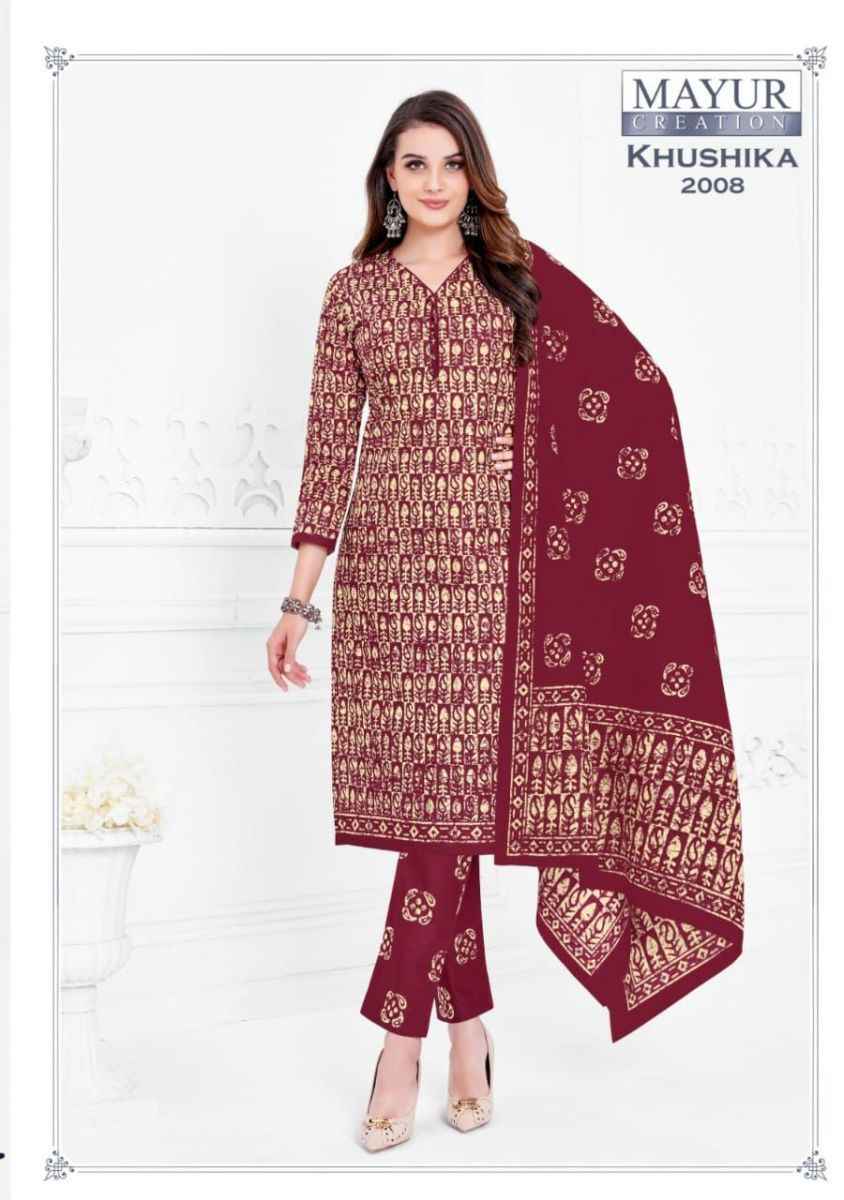 Mayur Creation Khushika Vol 2 Cotton Dress Material 10 pcs Catalogue