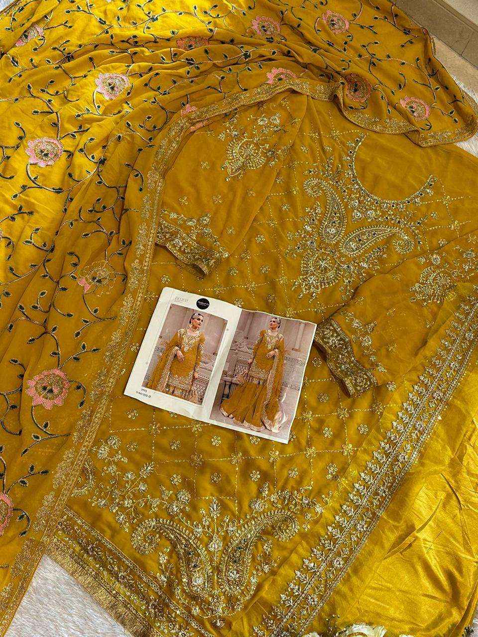 Mehboob Tex D No 1210 Georgette Dress Material 4 pcs Catalogue