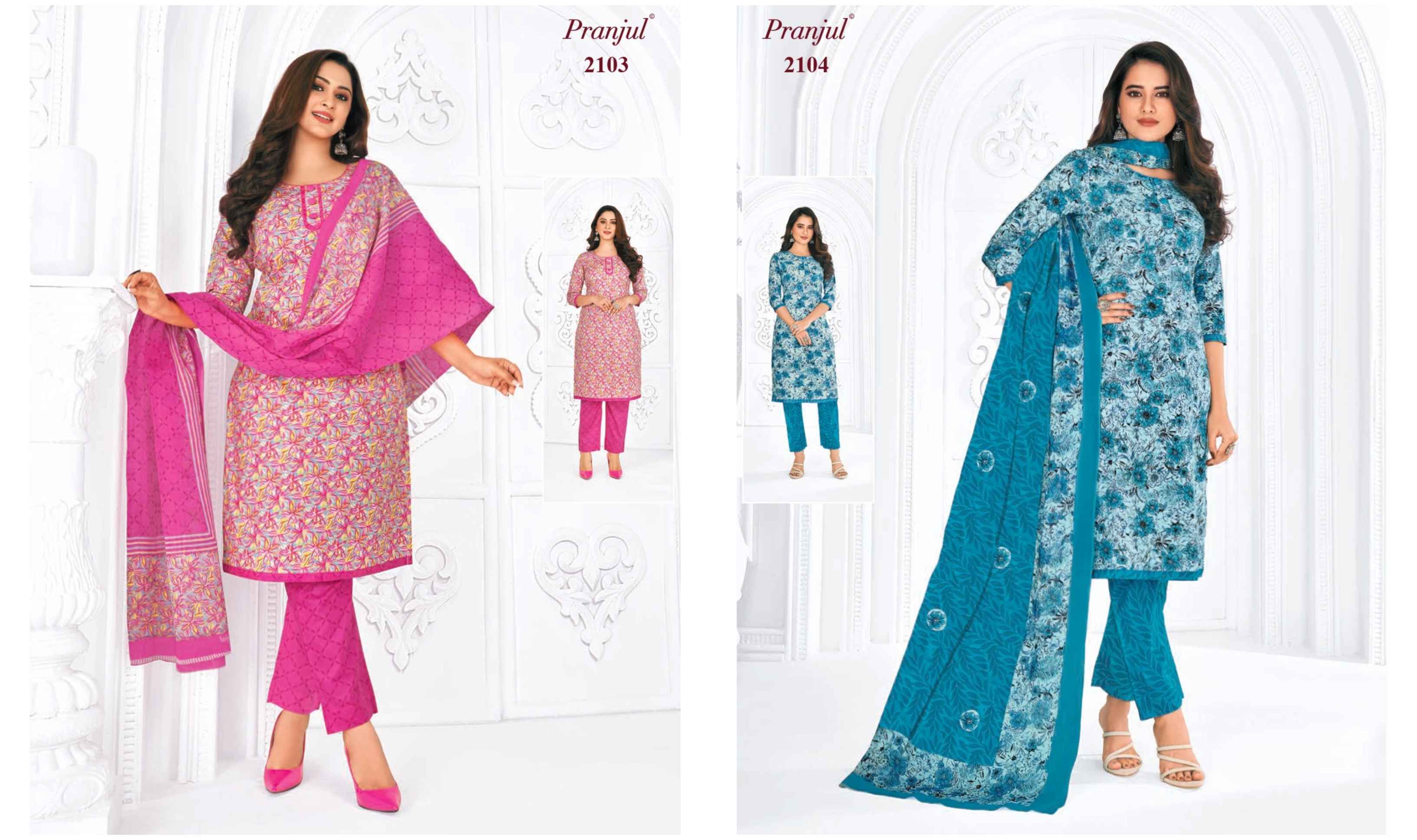 Pranjul cotton dress material and readymade dresses wholesaler manufacturer  | Jetpur