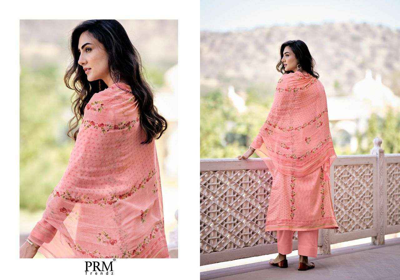 PRM Trendz Talab Jam Satin Dress Material 10 pcs Catalogue