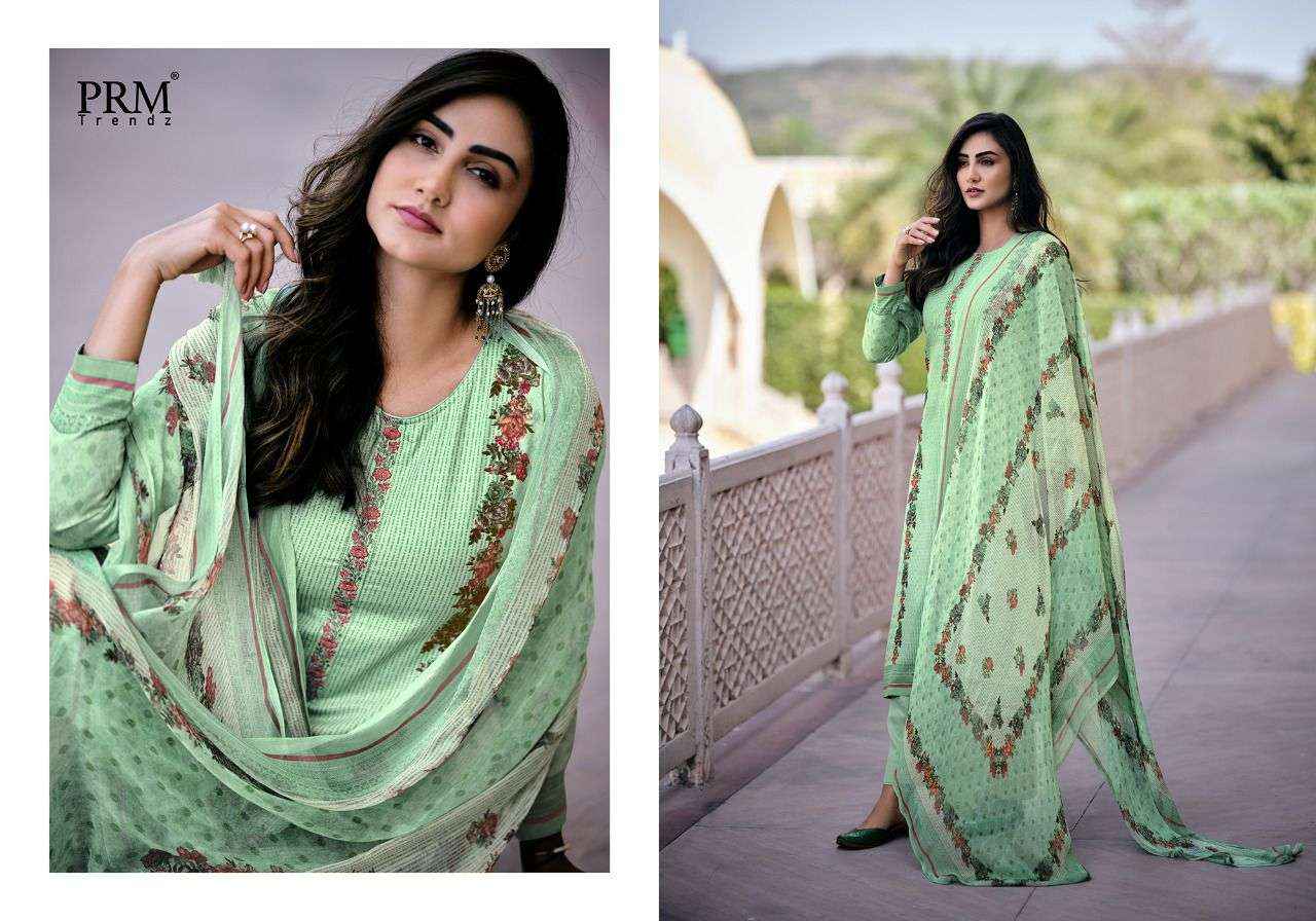 PRM Trendz Talab Jam Satin Dress Material 10 pcs Catalogue
