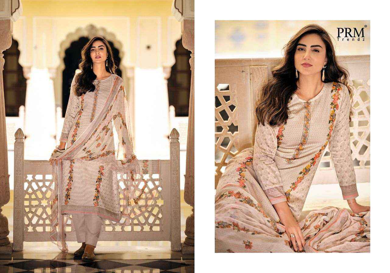 PRM Trendz Talab Jam Satin Dress Material 10 pcs Catalogue