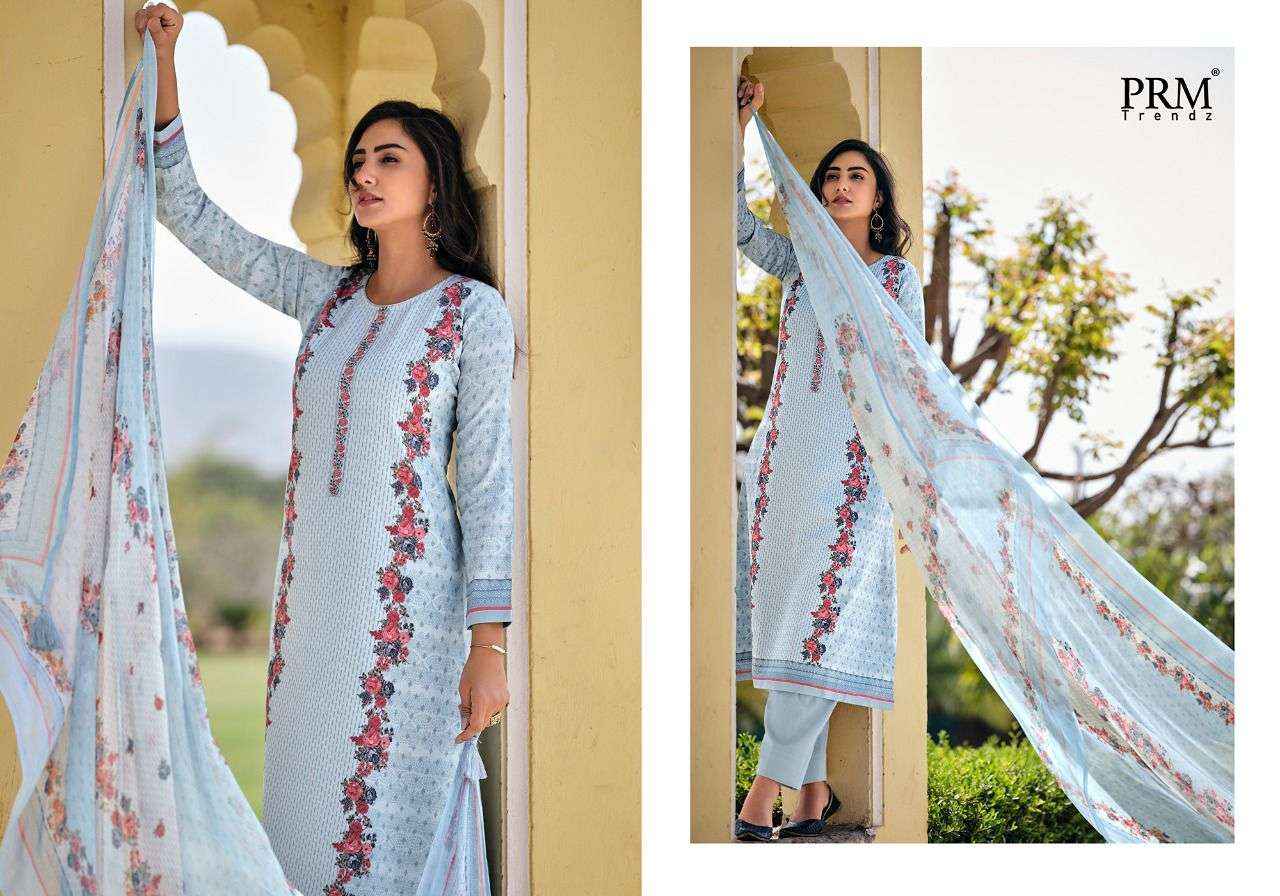 PRM Trendz Talab Jam Satin Dress Material 10 pcs Catalogue