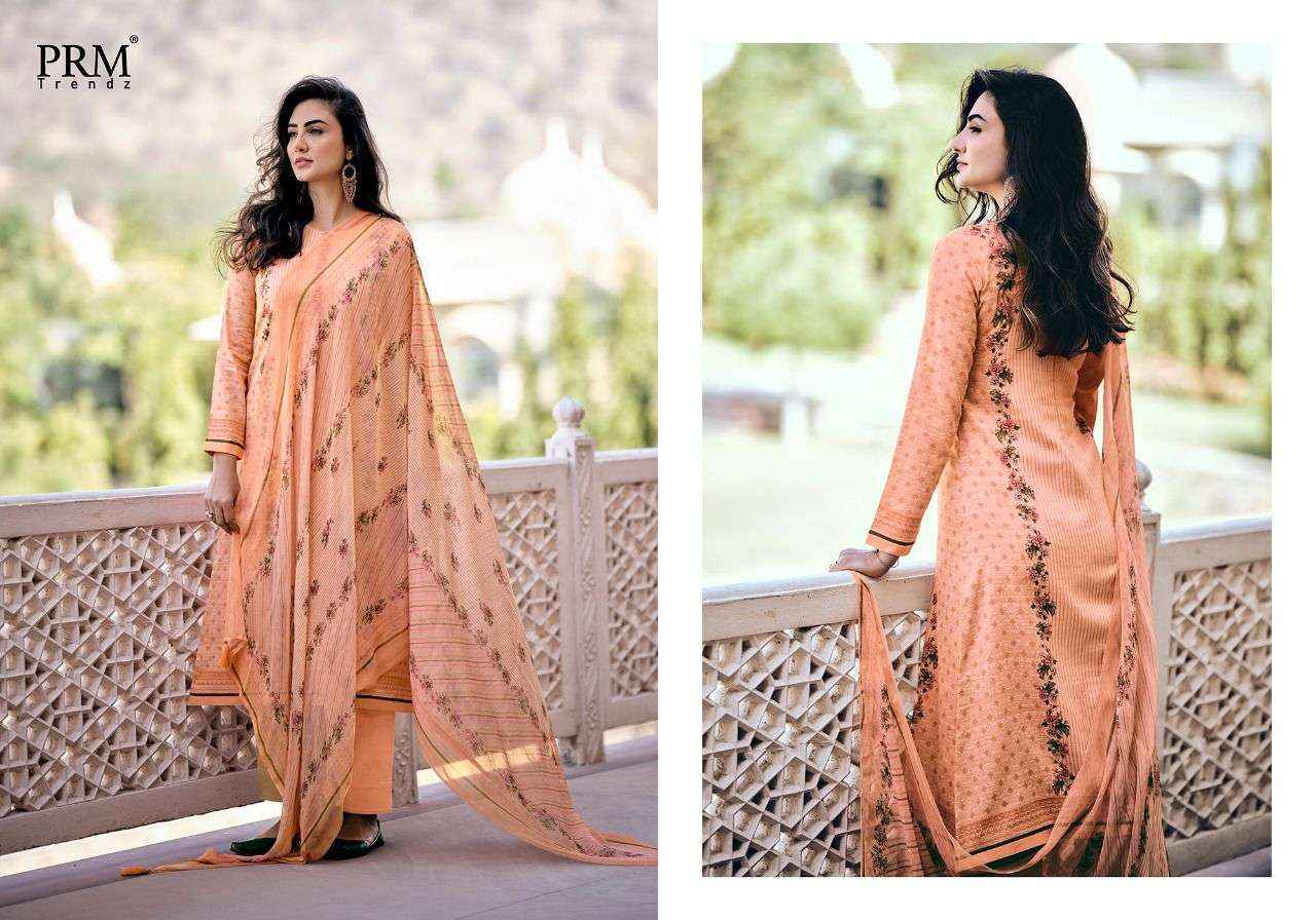 PRM Trendz Talab Jam Satin Dress Material 10 pcs Catalogue