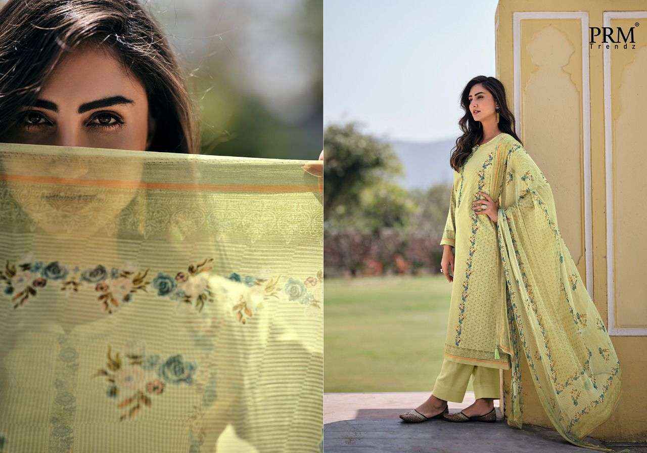 PRM Trendz Talab Jam Satin Dress Material 10 pcs Catalogue