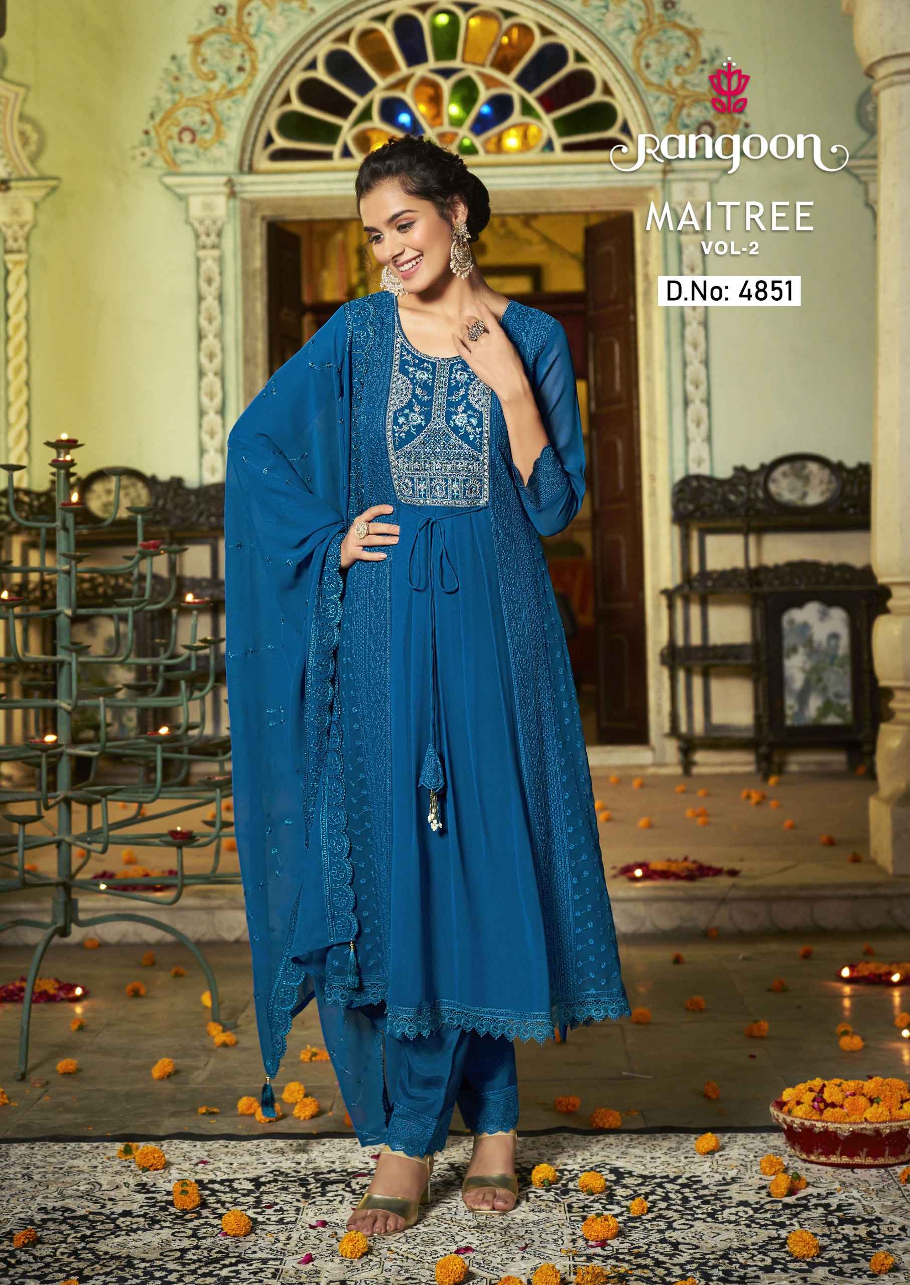 Rangoon Maitree Vol 2 Readymade Georgette Dress 6 pcs Catalogue