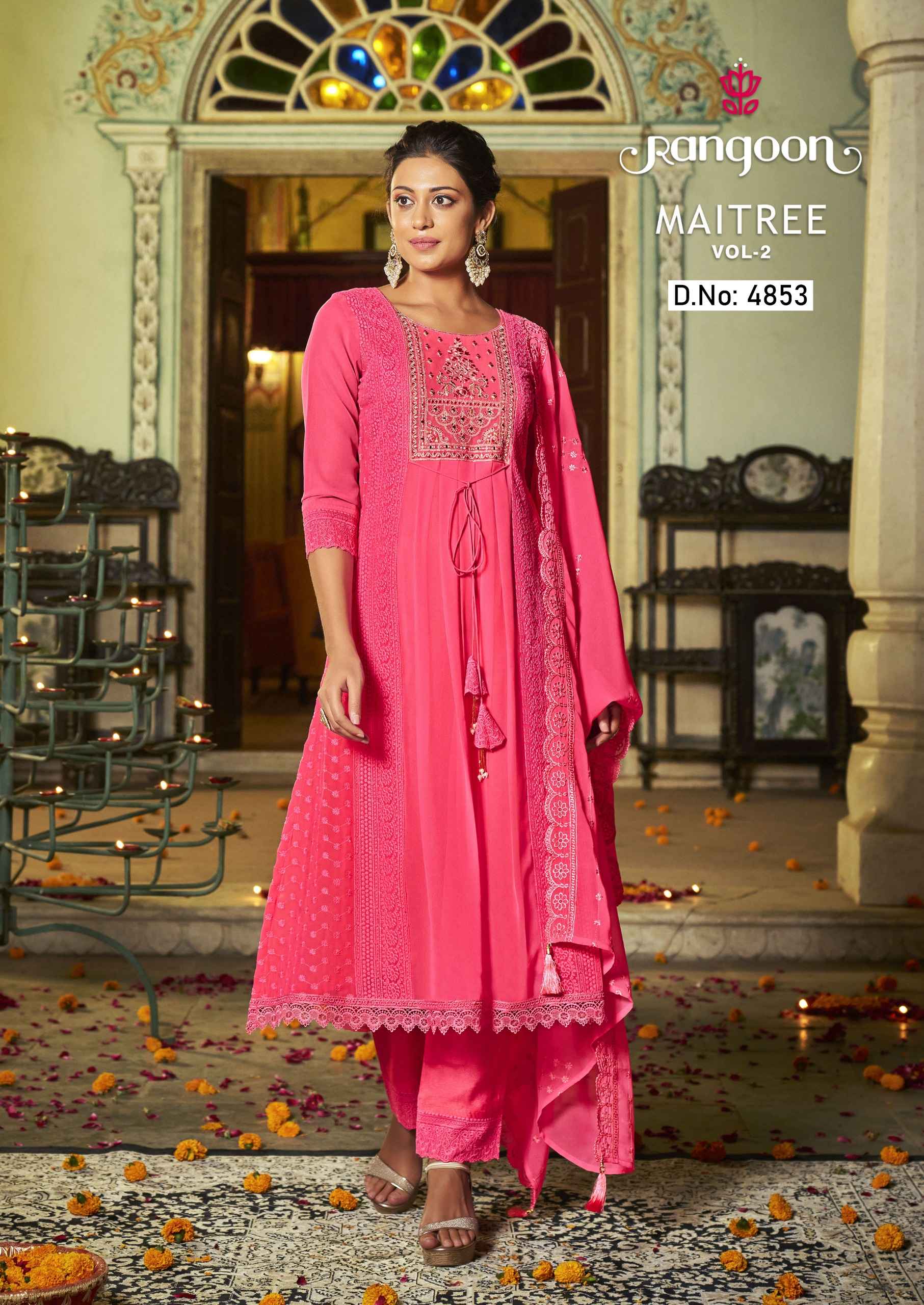 Rangoon Maitree Vol 2 Readymade Georgette Dress 6 pcs Catalogue