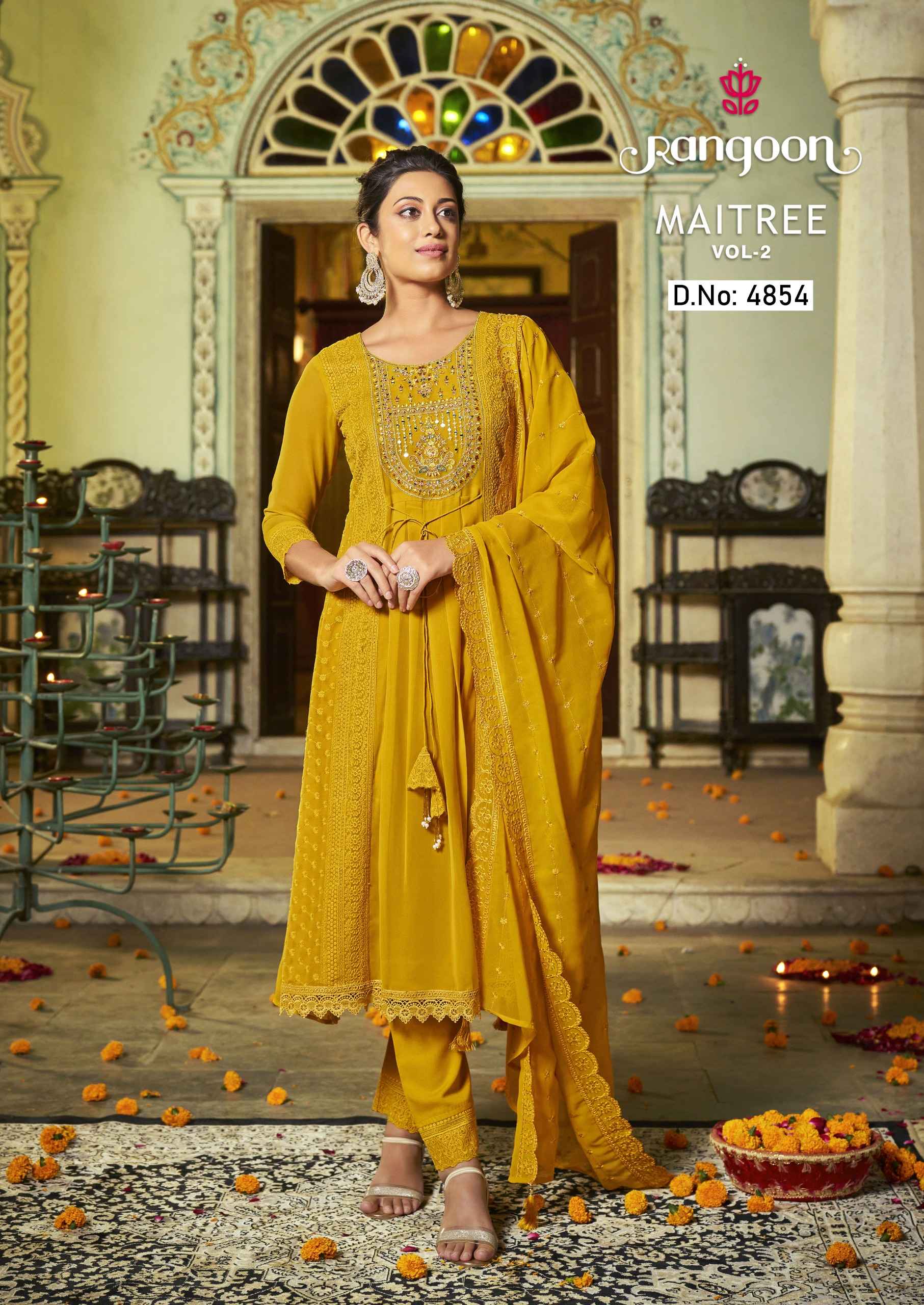 Rangoon Maitree Vol 2 Readymade Georgette Dress 6 pcs Catalogue