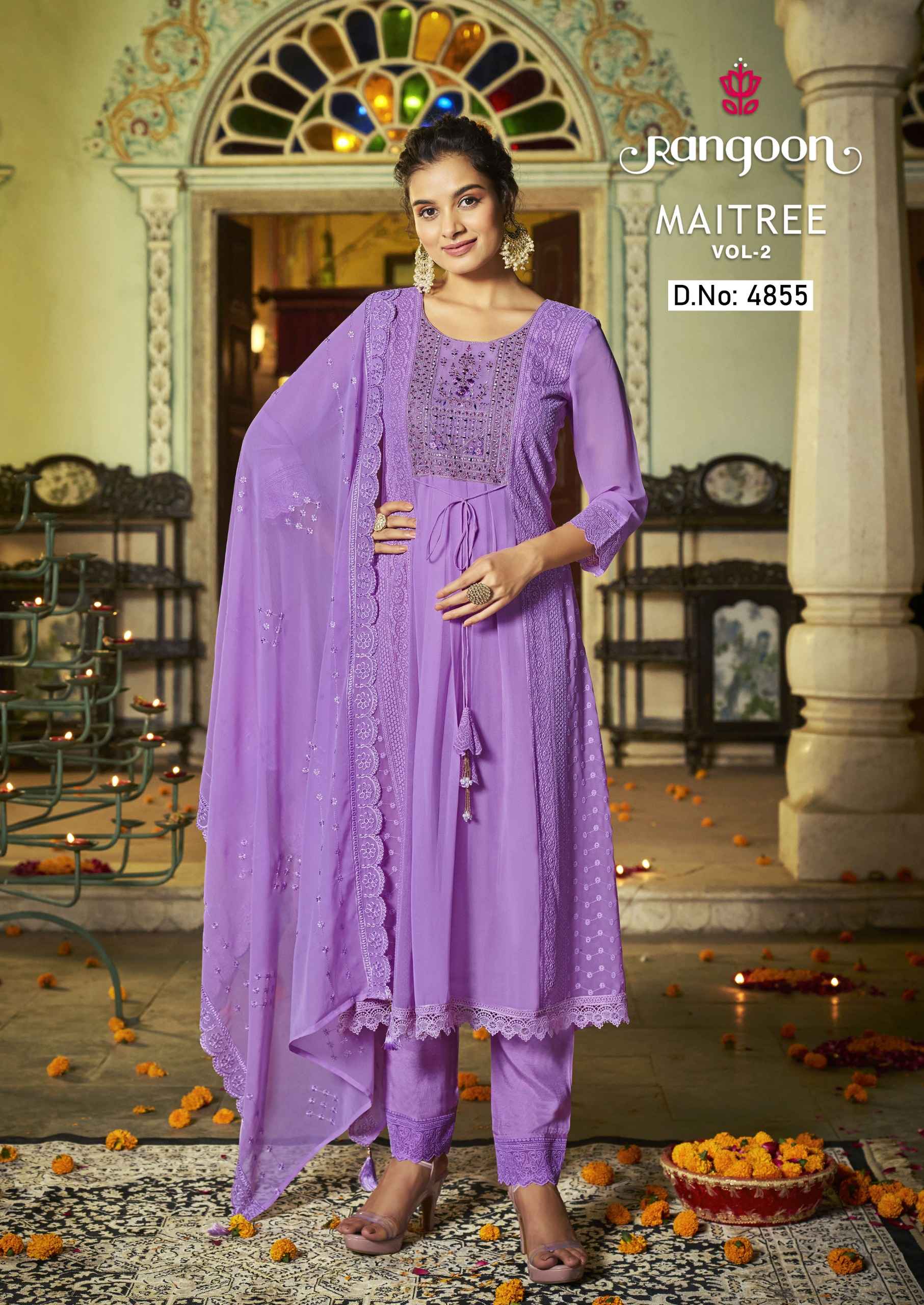Rangoon Maitree Vol 2 Readymade Georgette Dress 6 pcs Catalogue