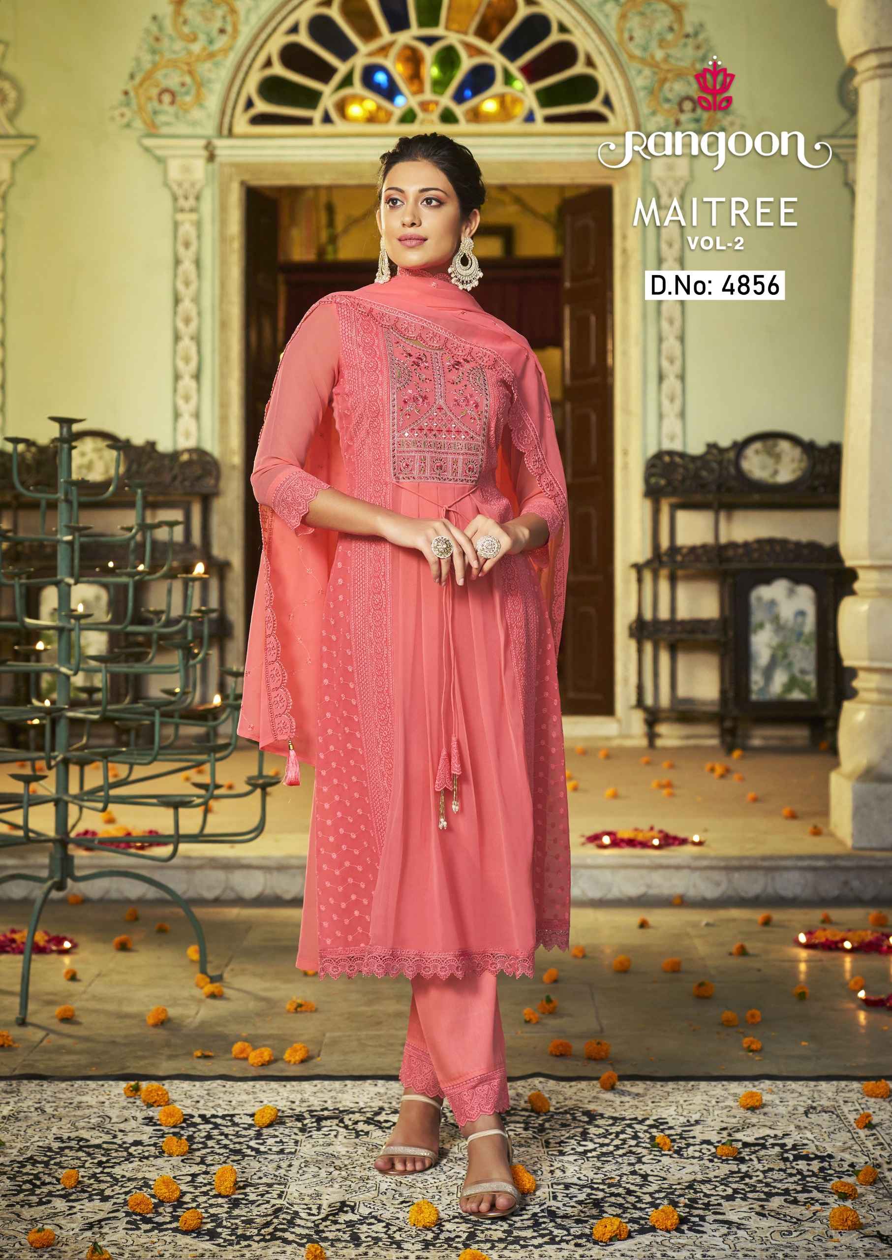 Rangoon Maitree Vol 2 Readymade Georgette Dress 6 pcs Catalogue