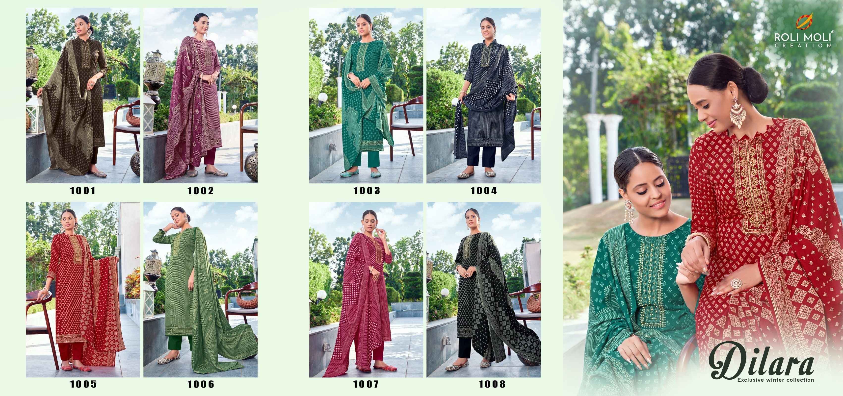 Roli Moli Creation Dilara Vol 3 Pashmina Dress Material 8 pcs Catalogue