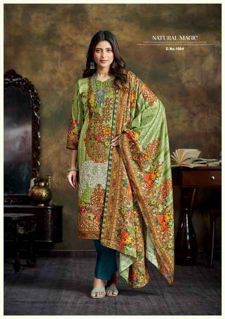 Roli Moli Saiba Pashmina Dress Material 8 pcs Catalogue