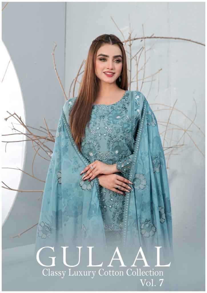Sana Maryam Gulaal Classy Luxury Cotton Collection Vol 7 Cotton Dress Material 10 pcs Catalogue