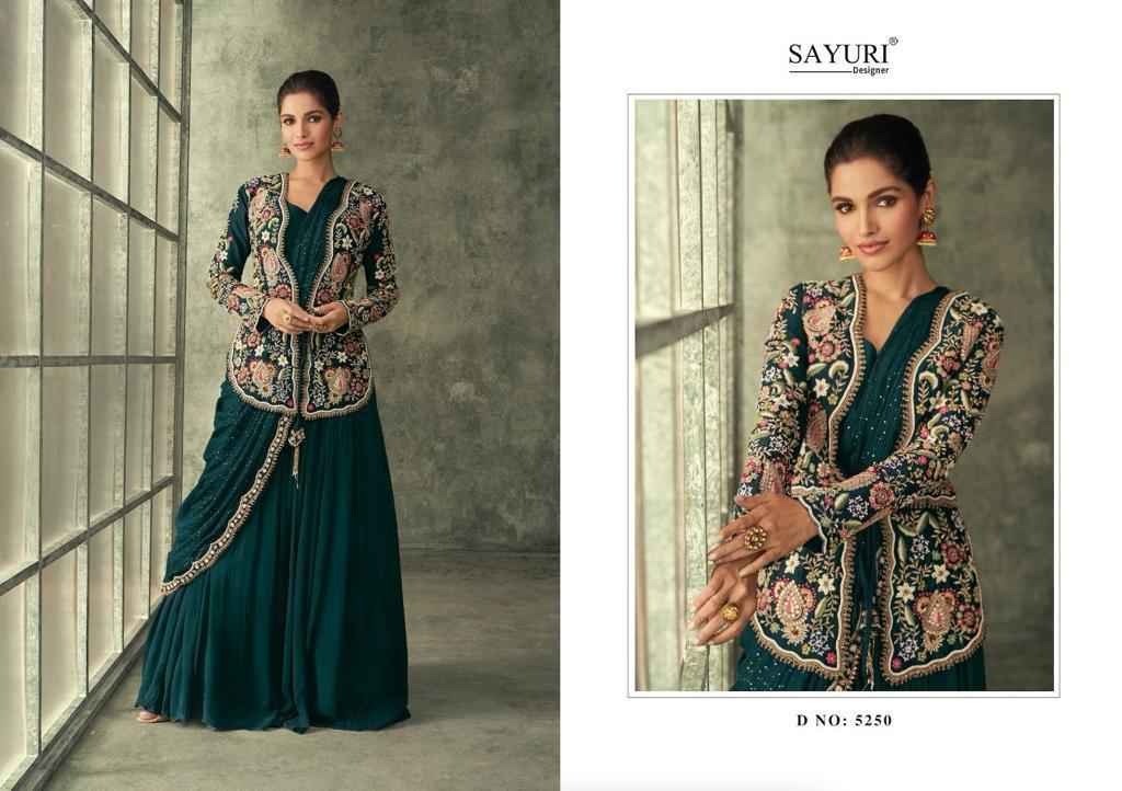 Sayuri Designer Evergreen Special Colours Readymade Georgette Dress 4 pcs Catalogue