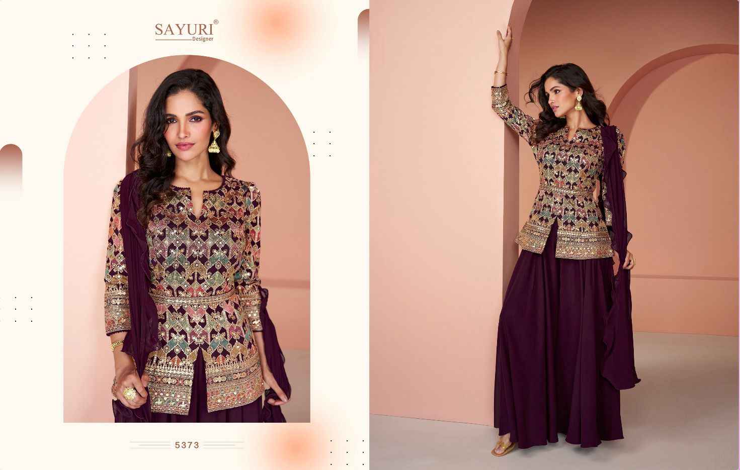 Sayuri Designer Jasmine Readymade Georgette Dress 4 pcs Catalogue