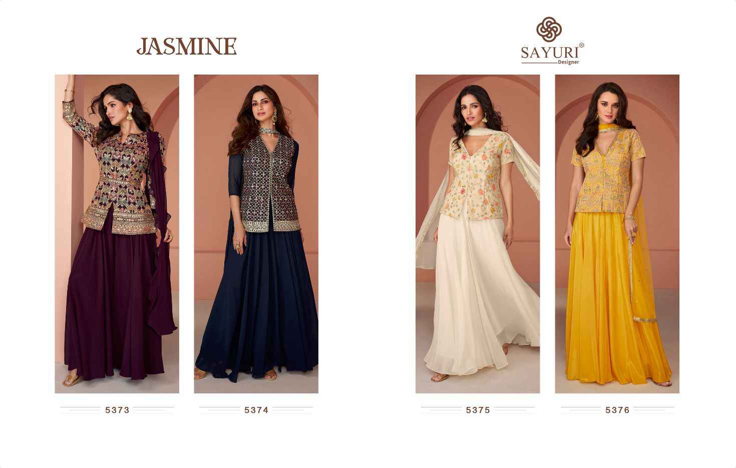 Sayuri Designer Jasmine Readymade Georgette Dress 4 pcs Catalogue