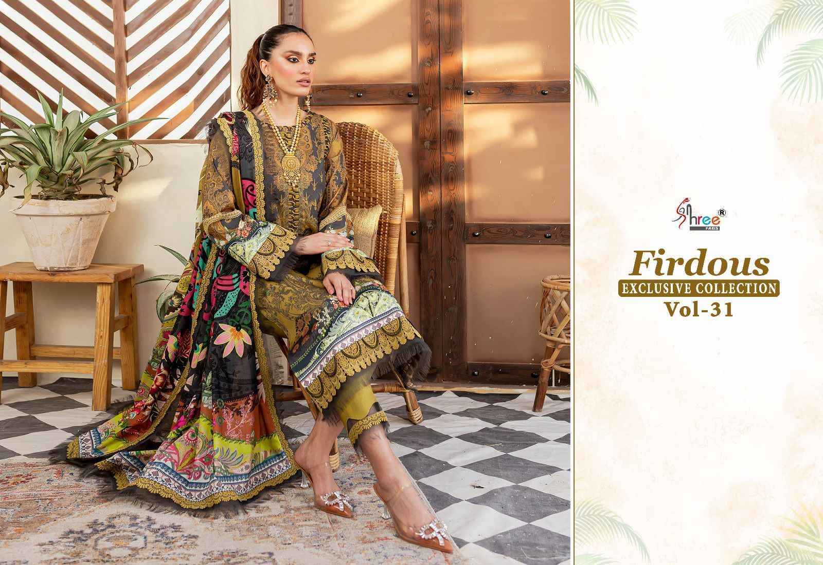 Shree Fabs Firdous Exclusive Collection Vol 31 Cotton Dress Material 8 pcs Catalogue