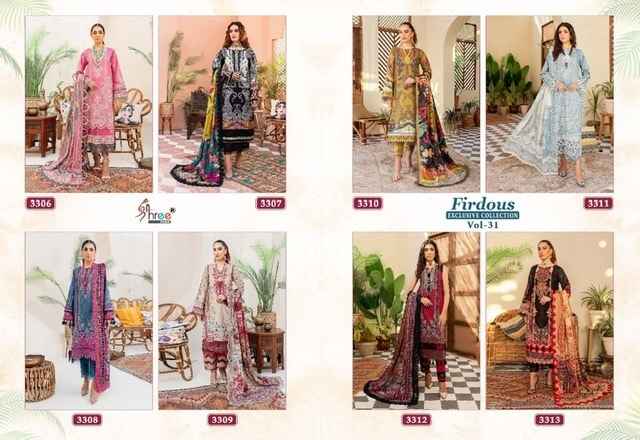 Shree Fabs Firdous Exclusive Collection Vol 31 Cotton Dress Material 8 pcs Catalogue