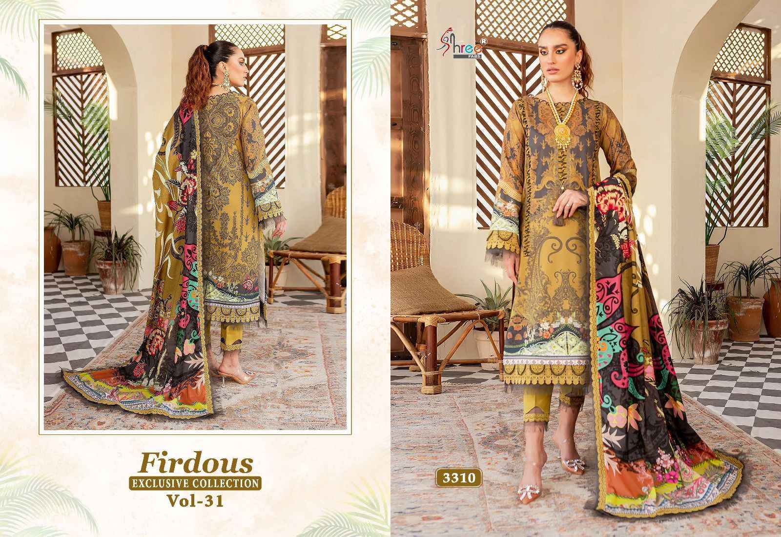 Shree Fabs Firdous Exclusive Collection Vol 31 Cotton Dress Material 8 pcs Catalogue