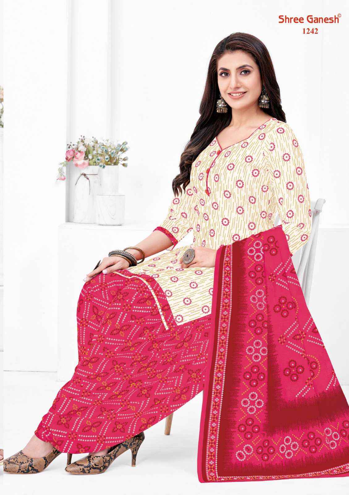 Shree Ganesh Bandhani Vol 2 Cotton Dress Material 15 pcs Catalogue