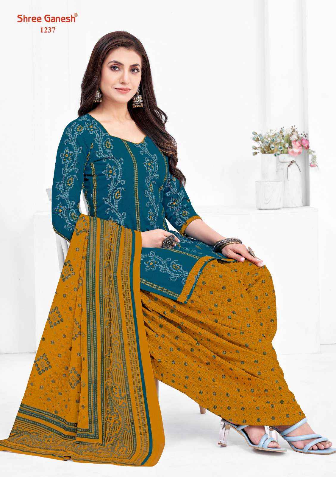 Shree Ganesh Bandhani Vol 2 Cotton Dress Material 15 pcs Catalogue