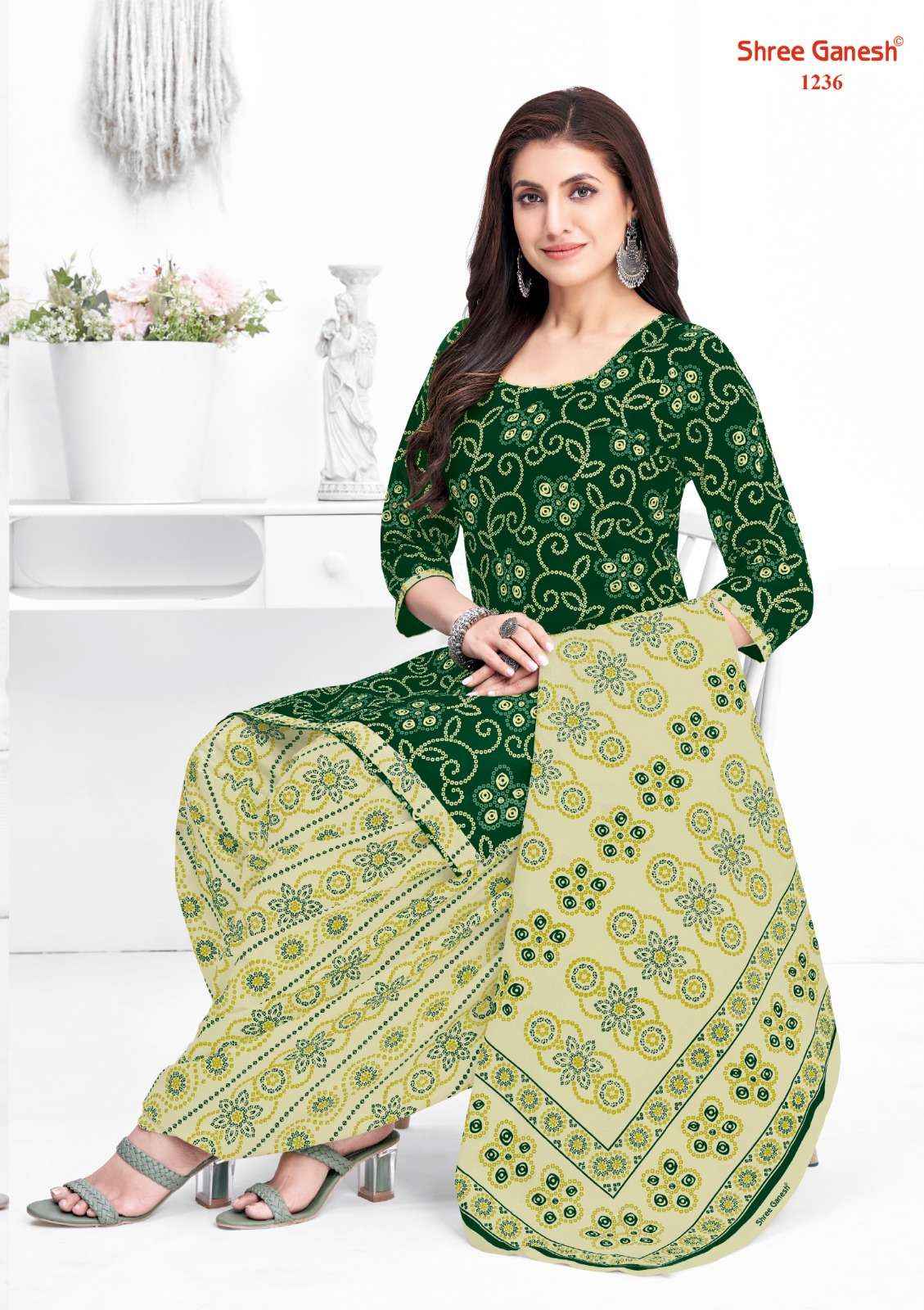 Shree Ganesh Bandhani Vol 2 Cotton Dress Material 15 pcs Catalogue