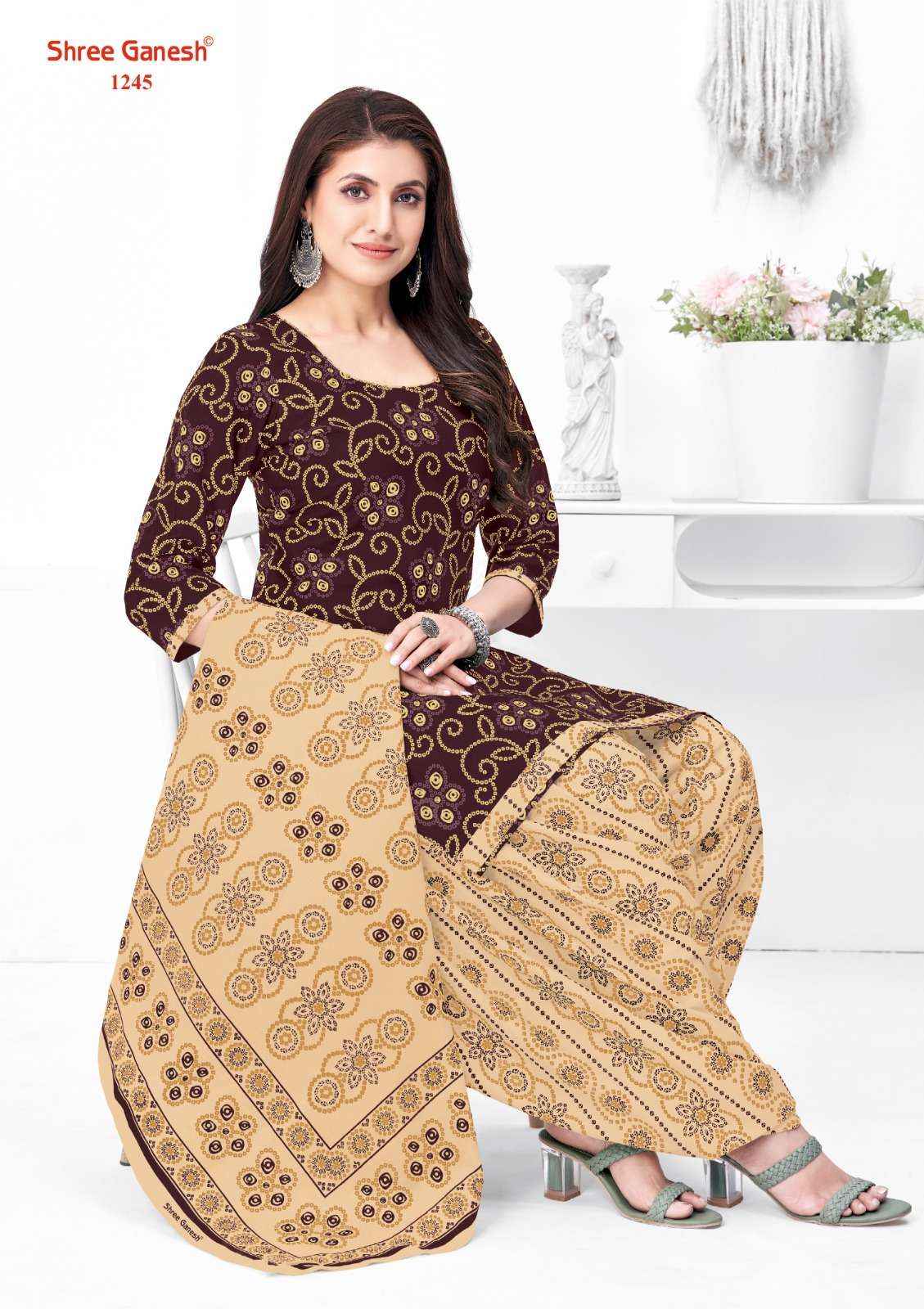 Shree Ganesh Bandhani Vol 2 Cotton Dress Material 15 pcs Catalogue