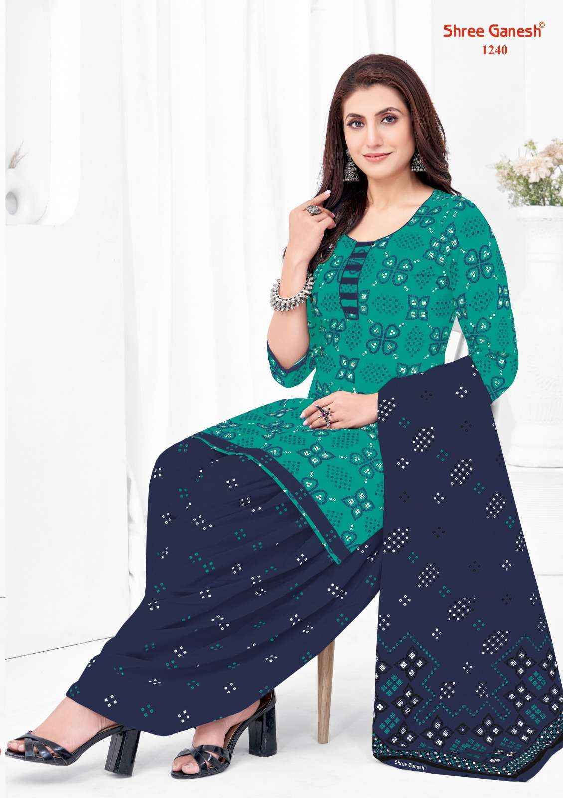 Shree Ganesh Bandhani Vol 2 Cotton Dress Material 15 pcs Catalogue