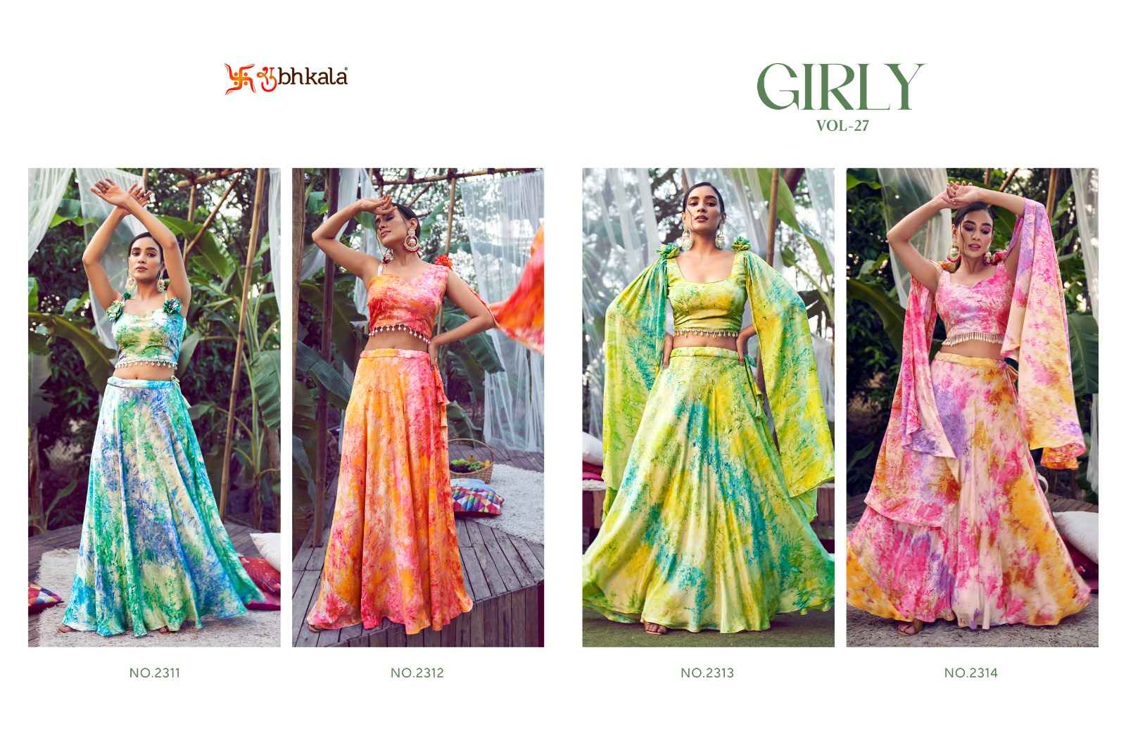 Shubhkala Girly Vol 27 Silk Lehenga Choli With Dupatta 4 pcs Catalogue