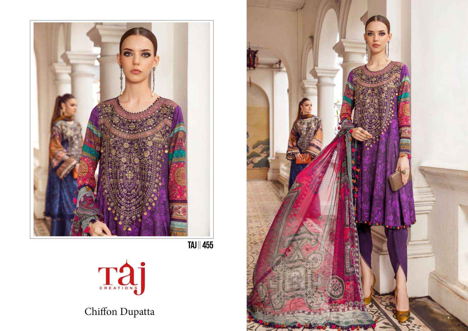 Cotton dress material with chiffon dupatta wholesale deals