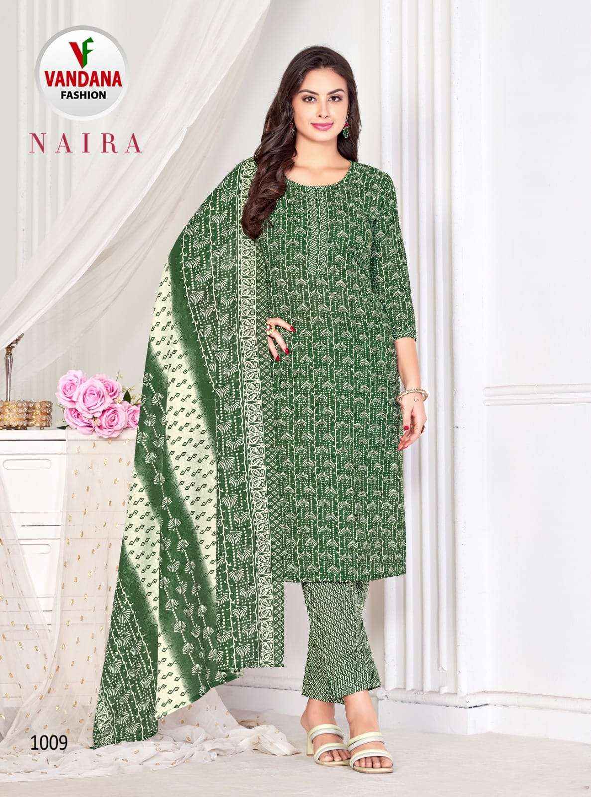 Vandana Fashion Naira Cotton Dress Material 10 pcs Catalogue